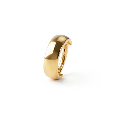 Scharnierende segment ring van titanium met naar buiten gerichte welving