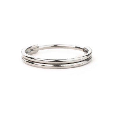 Scharnierende ring met verdubbel-effect