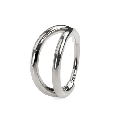 Dubbele ring van titanium