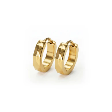 Paar chunky geometrische ringen