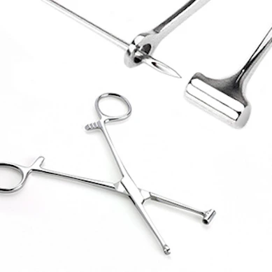 Bucket end tragus forceps