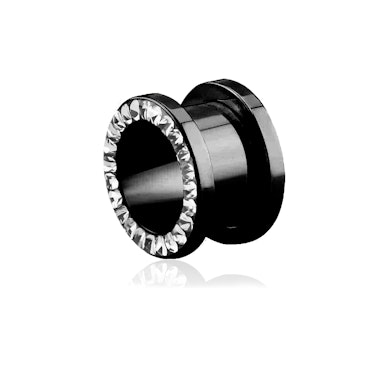 Tunnel met steenrand en schroefdraad