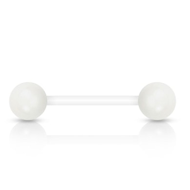 Tongpiercing uit ptfe in mooie kleuren