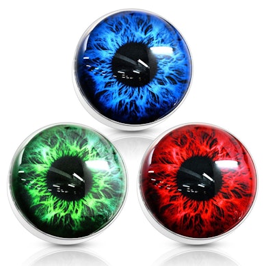 Dermal met een oog in verschillende kleuren