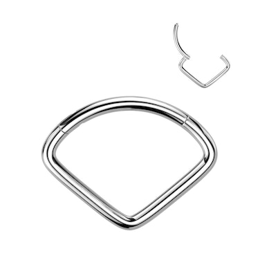 Scharnierende ring van titanium met chevron design