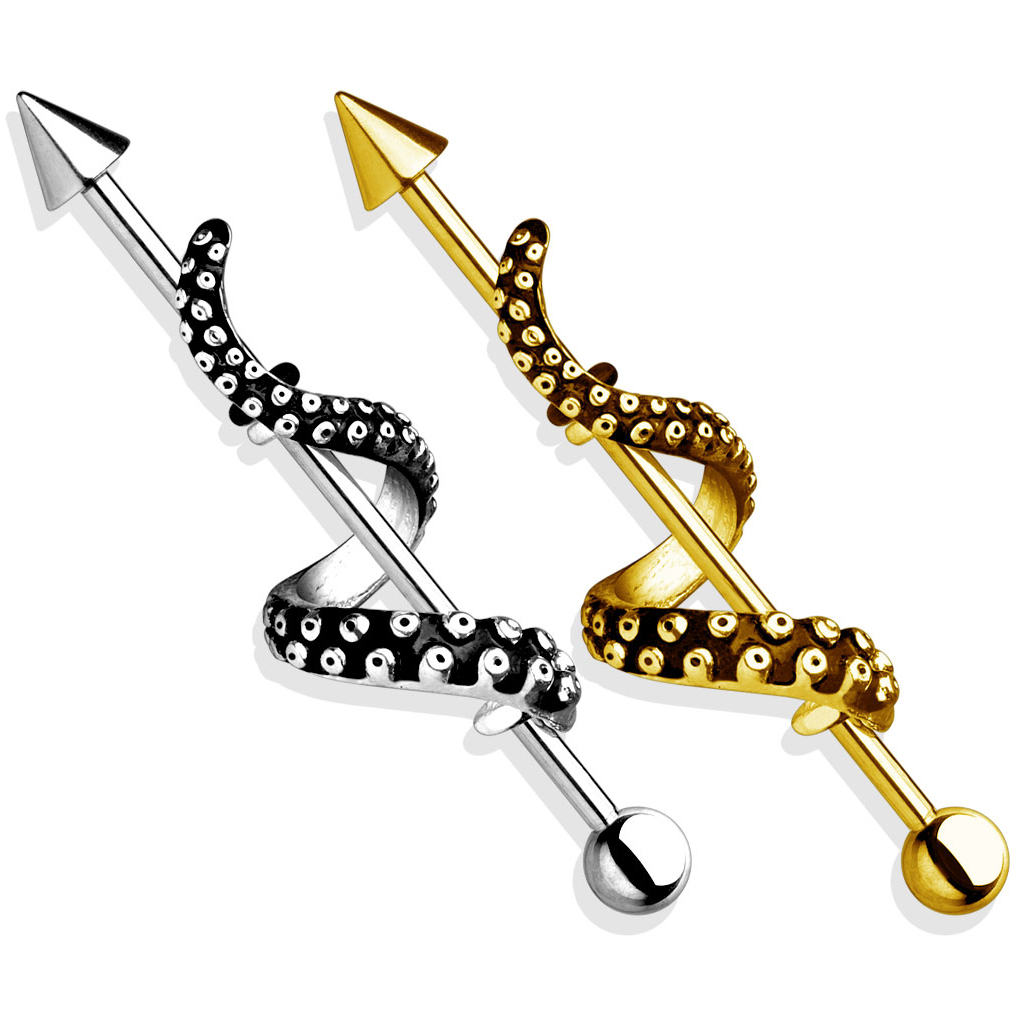 Industrialstaaf met spike en tentakel