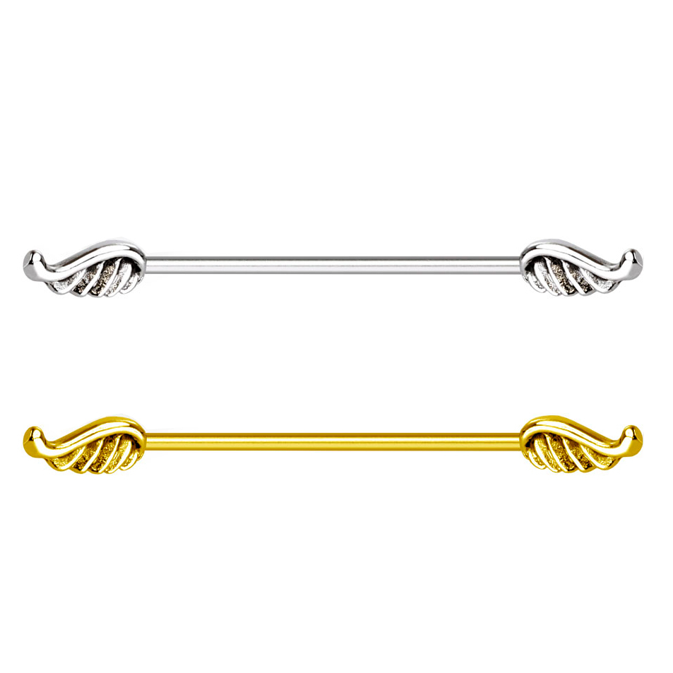 Industrialstaaf met engelenvleugels