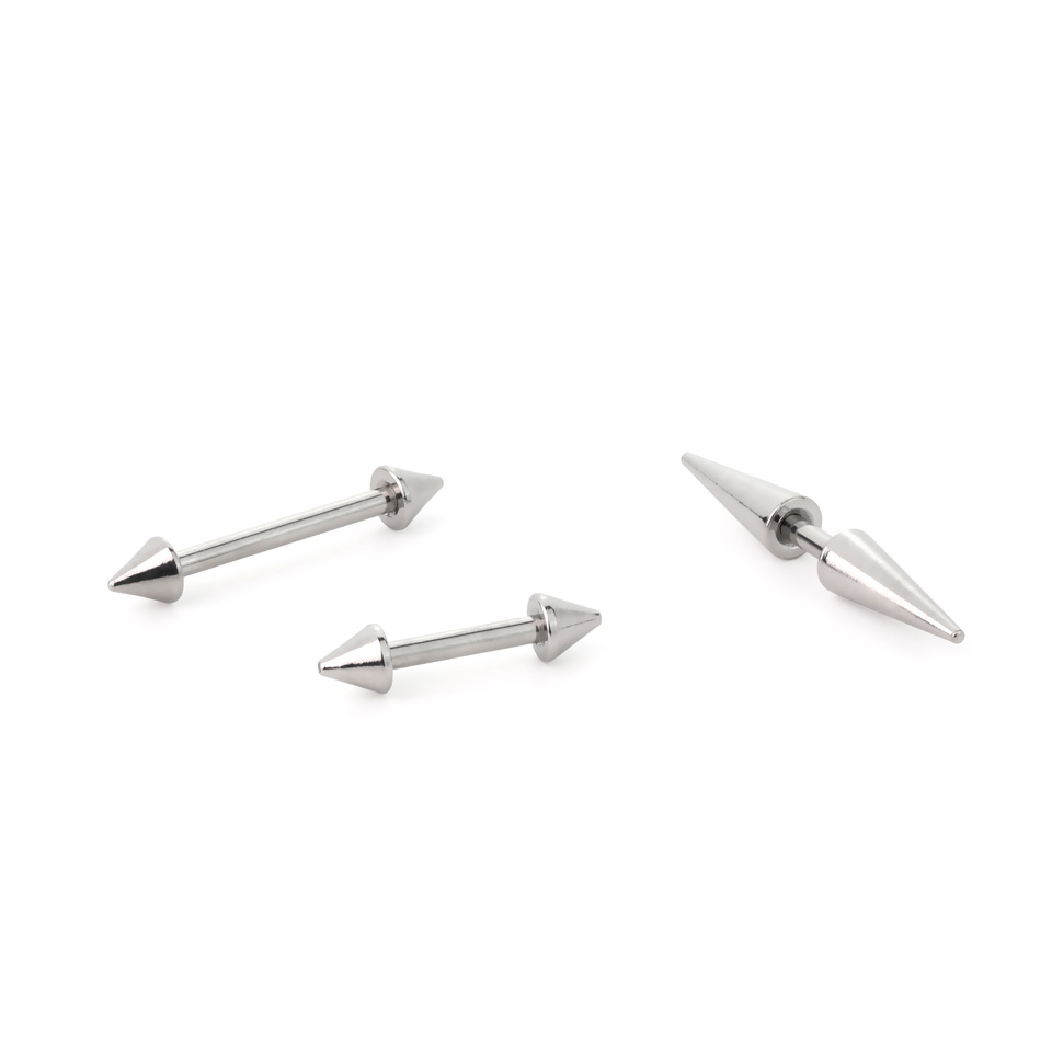 Piercingstaaf met spikes