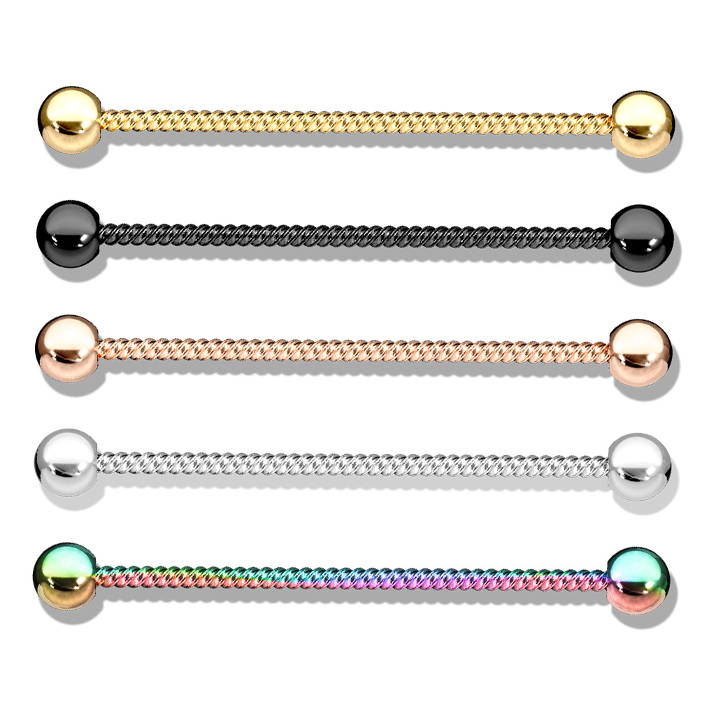 Industrial piercing met gedraaid draad