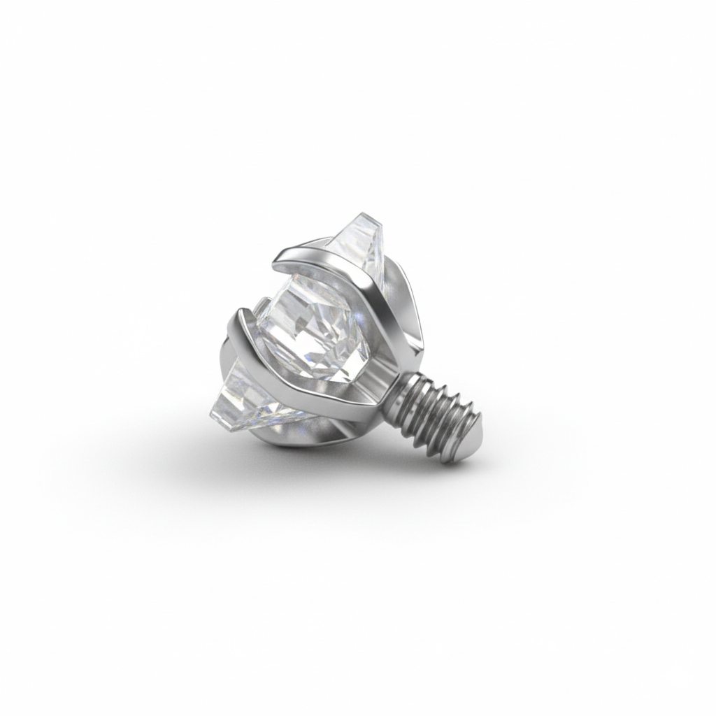 Titanium dermal top met ster