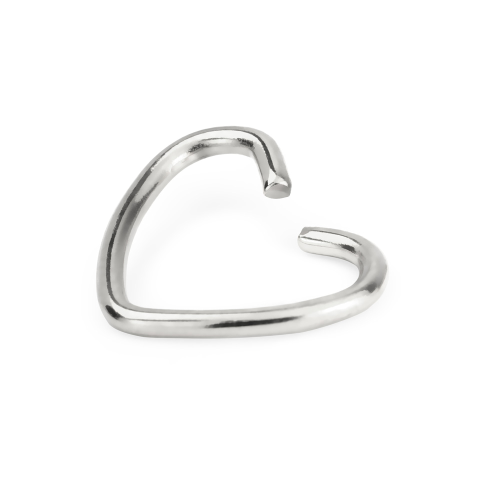 Hart voor een oorpiercing