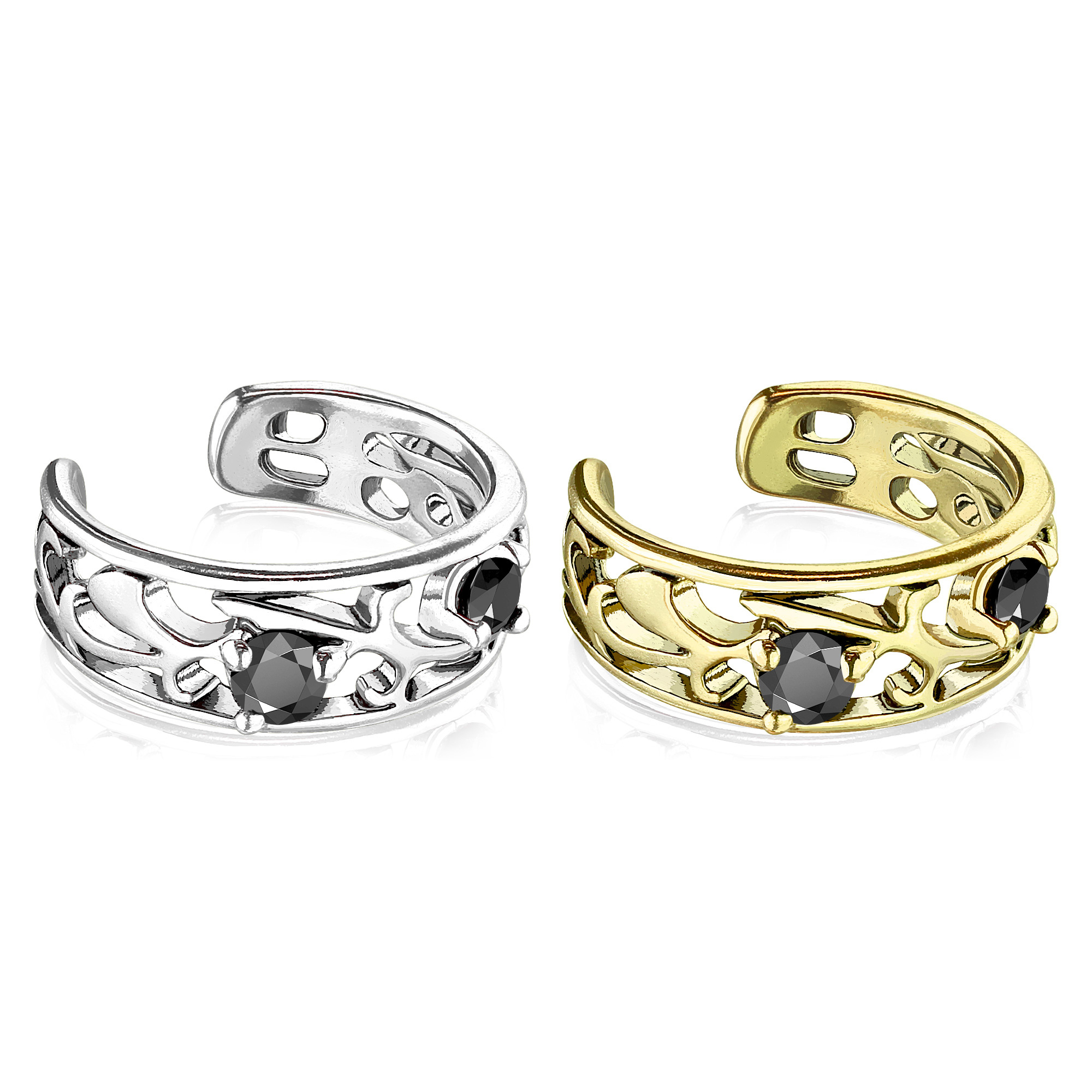 Earcuff met filigraan patroon