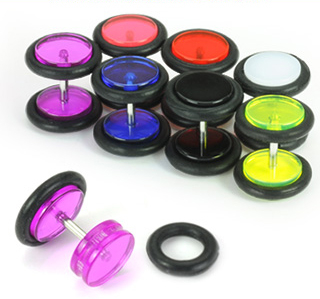 Fake plug in verschillende kleuren