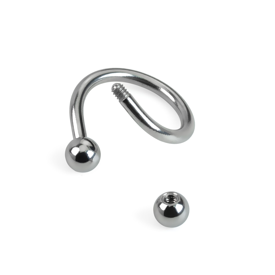 Twisterring met balletjes in veel verschillende kleuren