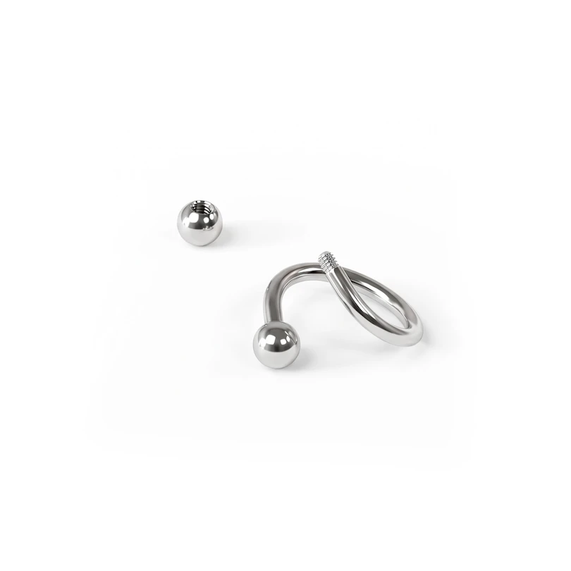 Twisterring met balletjes in veel verschillende kleuren