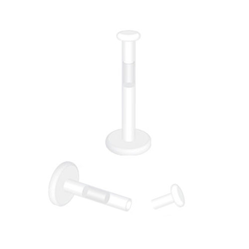 Push-in labret retainer