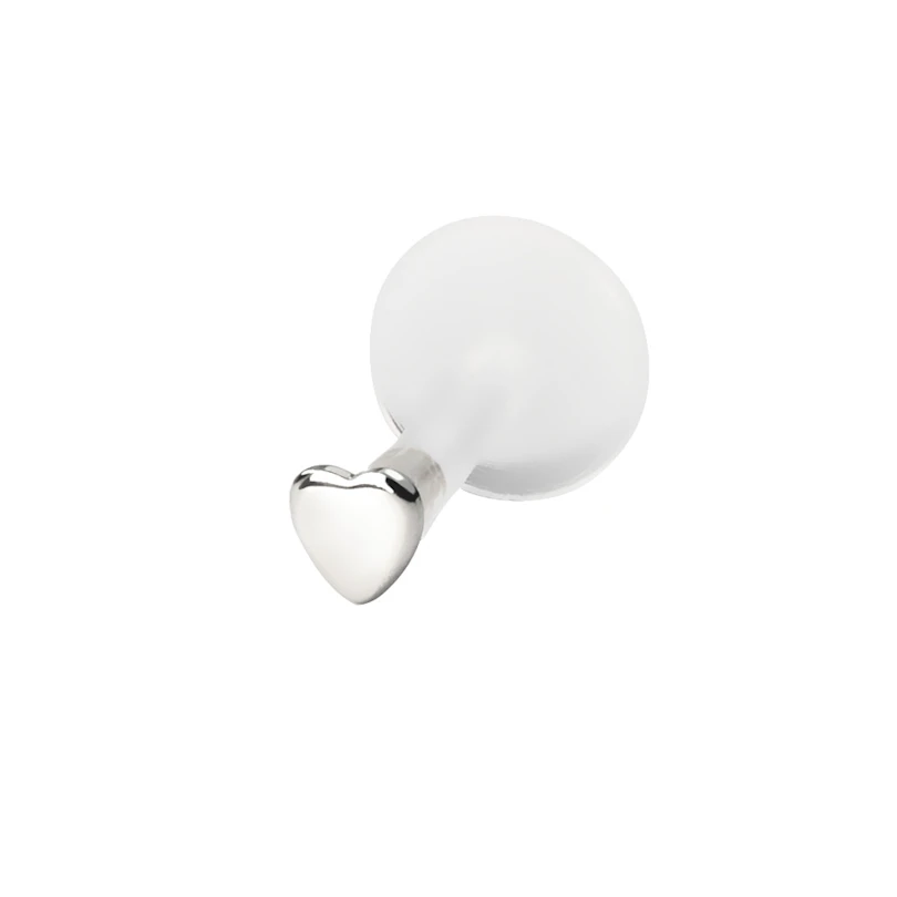 Labret uit 14 karaats goud met hartje-14k witgoud / PTFE