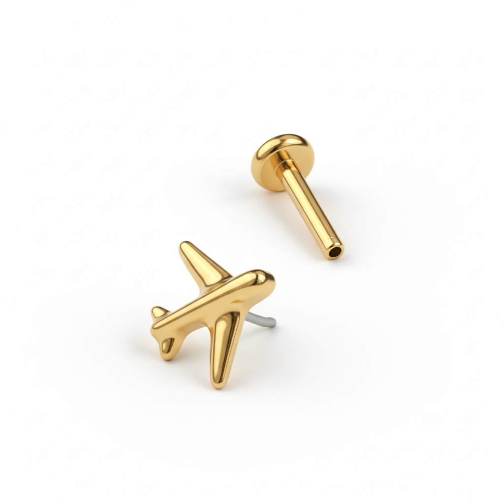 Titanium vliegtuiglabret 