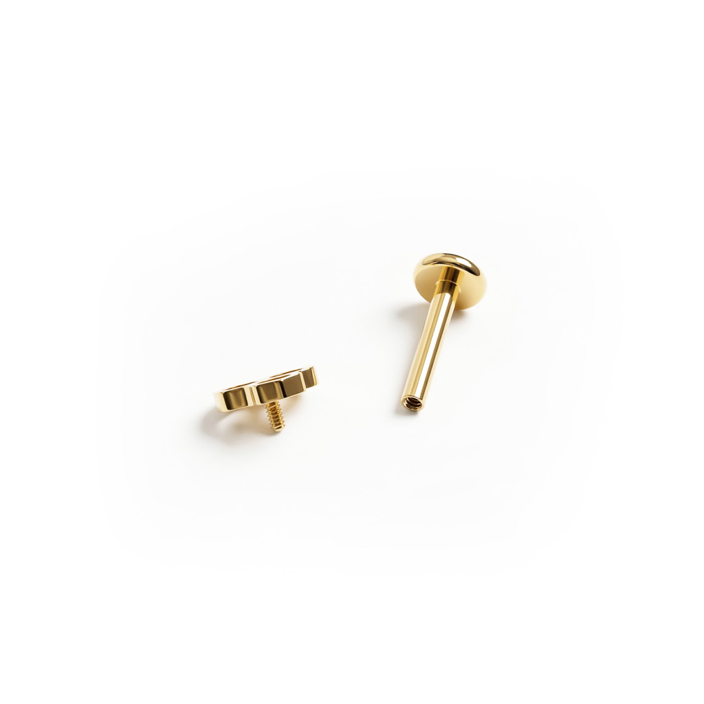 Honingraat-labret van titanium