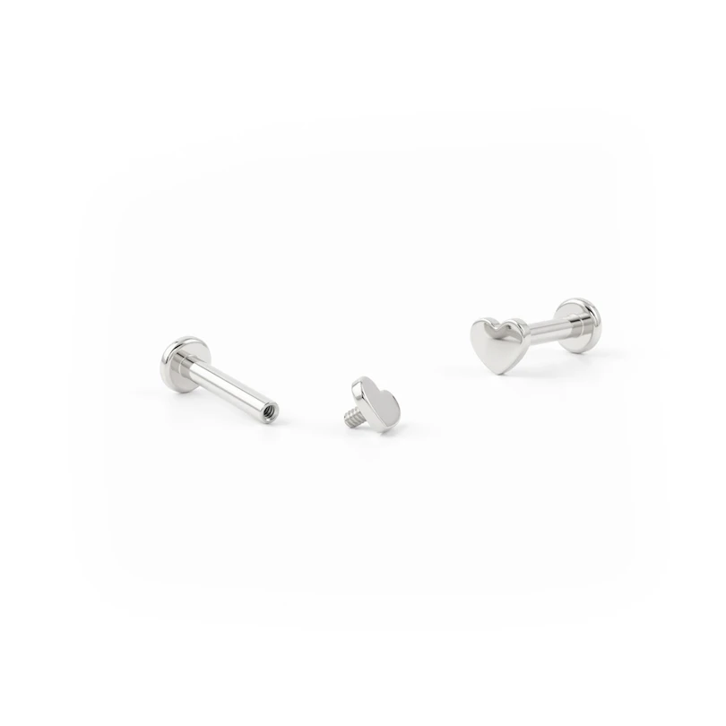 Titanium labret met verschillende designs