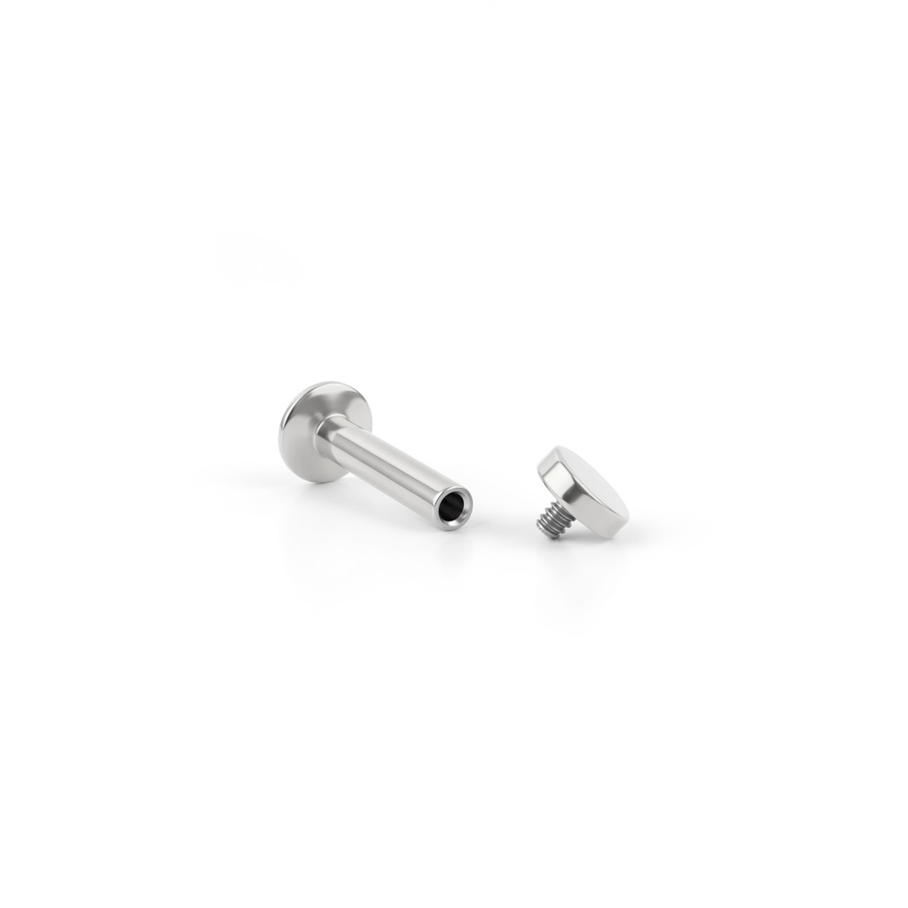 Labret met ronde top en inwendig schroefdraad