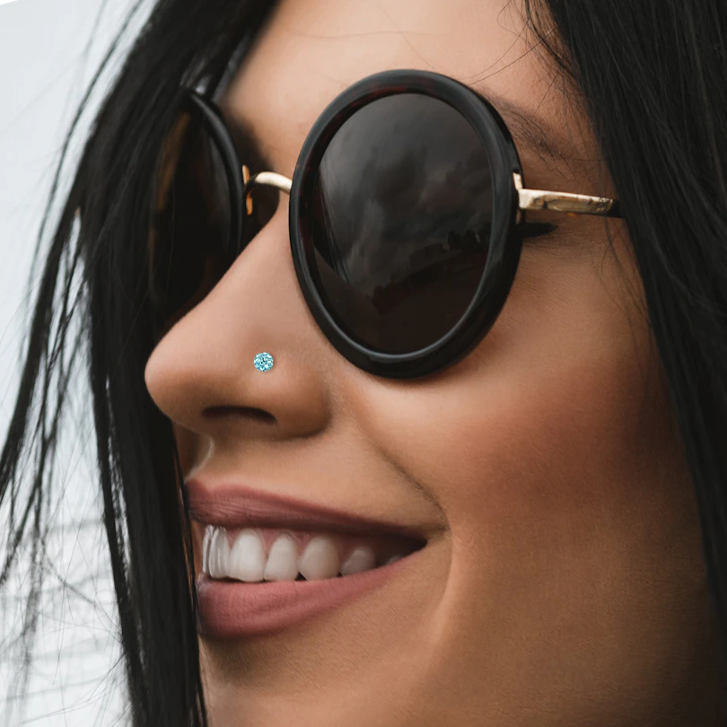 Neuspiercing met ferido bal