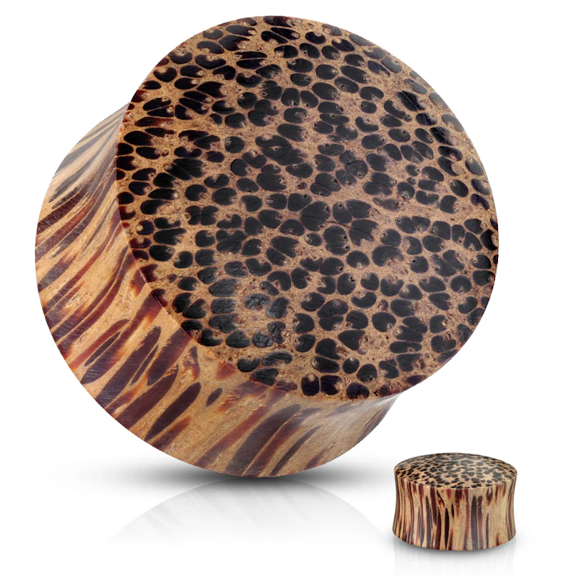Organische, bruine houten plug