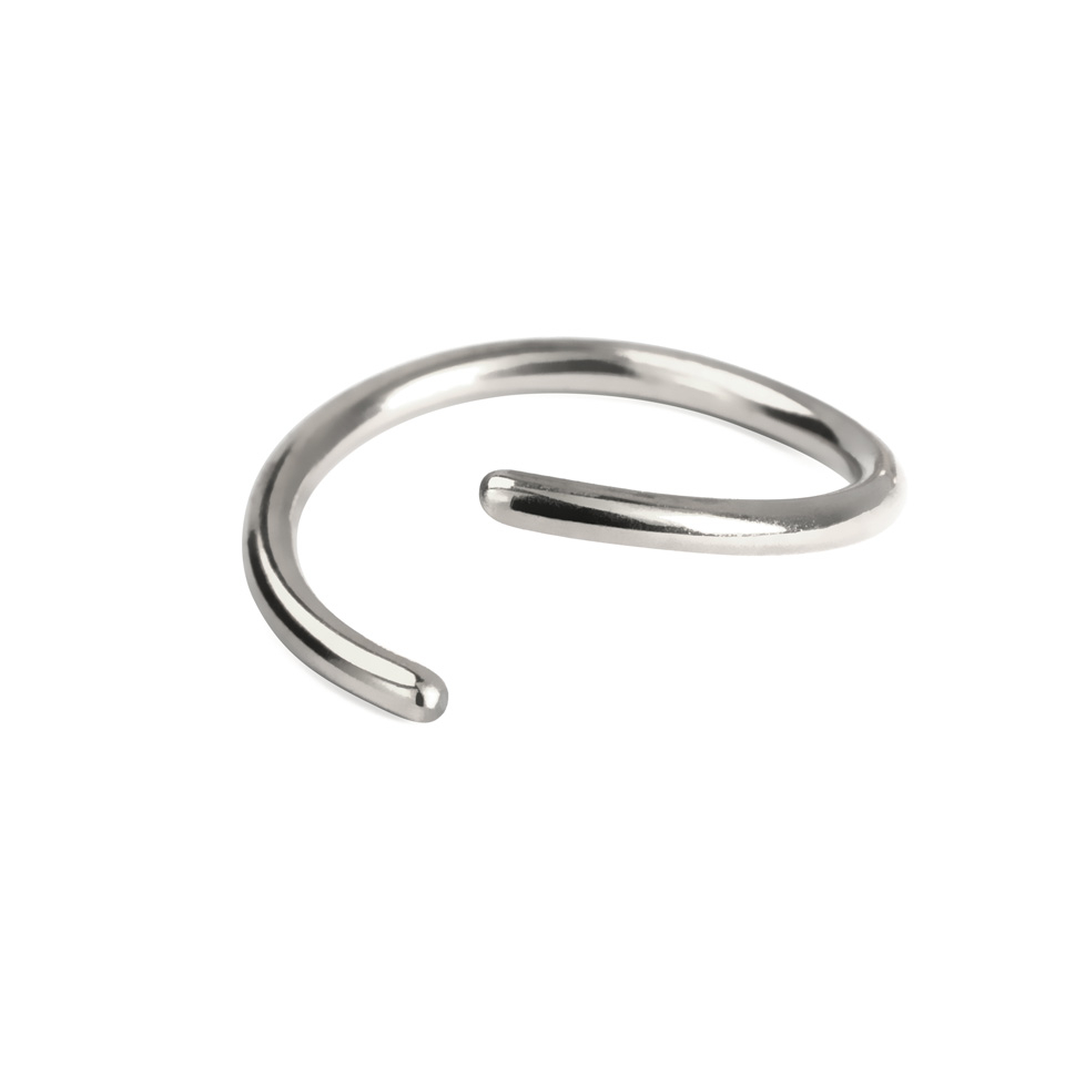 Gesloten ring uit titanium