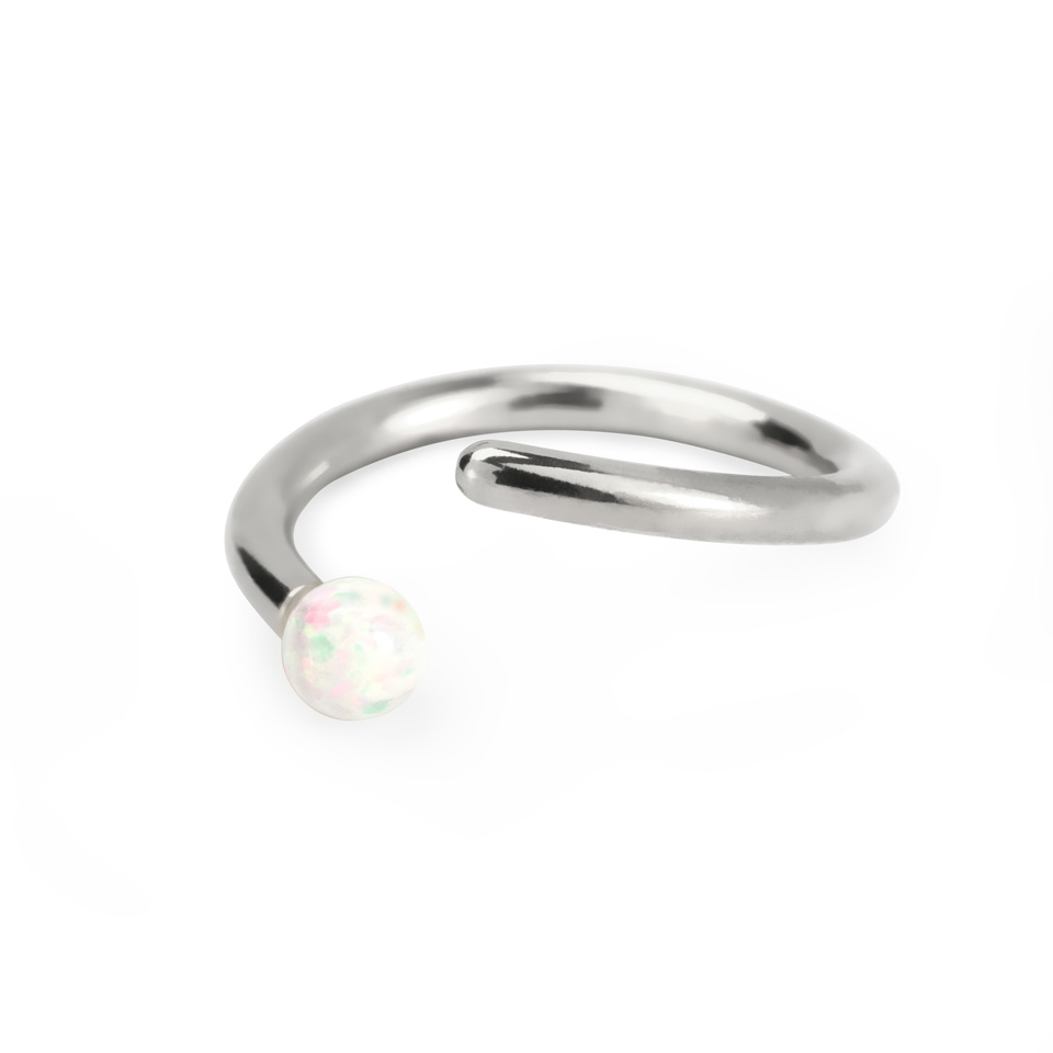 Ring met vast opaalballetje