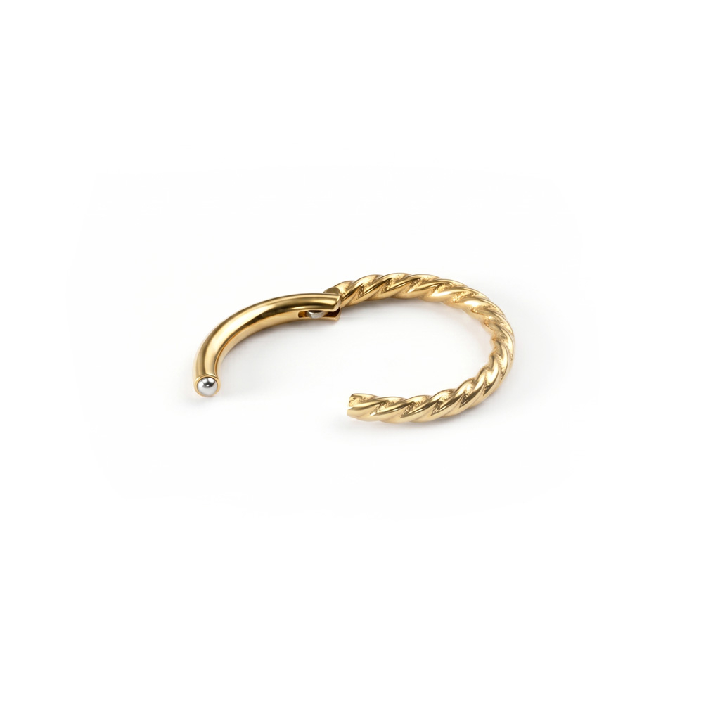 Gedraaide titanium scharnierring