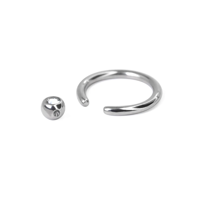 Titanium ring met steen