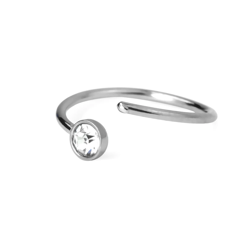 Ring met een vaste steen in verschillende kleuren