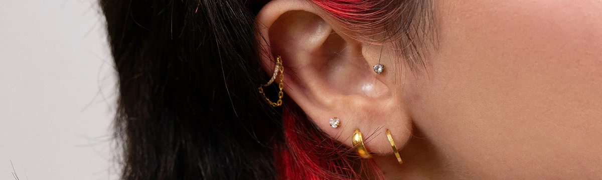 Titanium oorpiercing